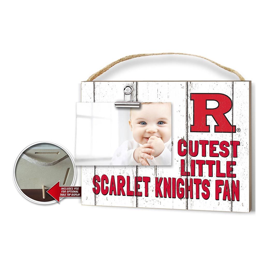 Cutest Little Wheathered Photo Frame Rutgers Scarlet Knights
