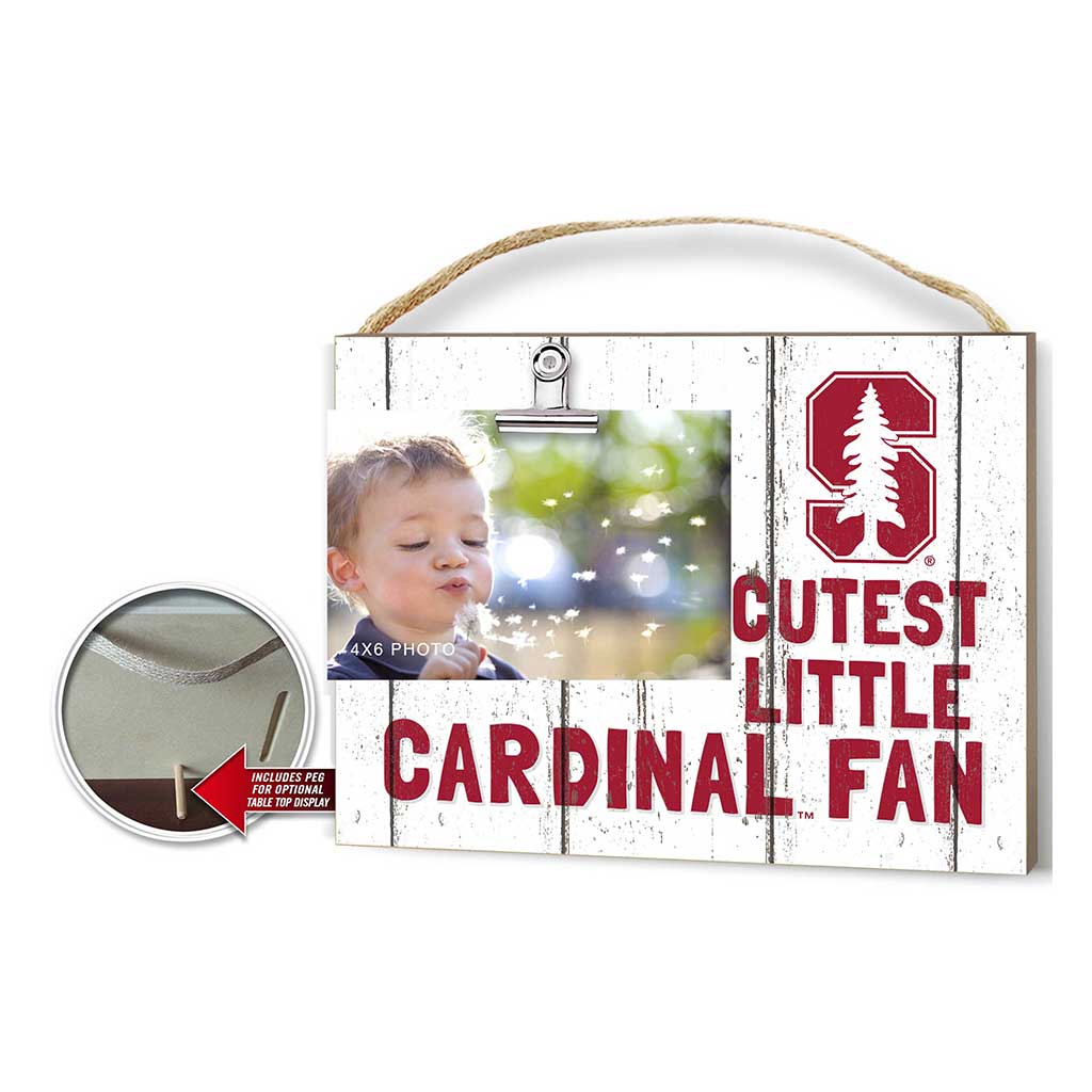 Cutest Little Weathered Logo Clip Photo Frame Stanford Cardinal color