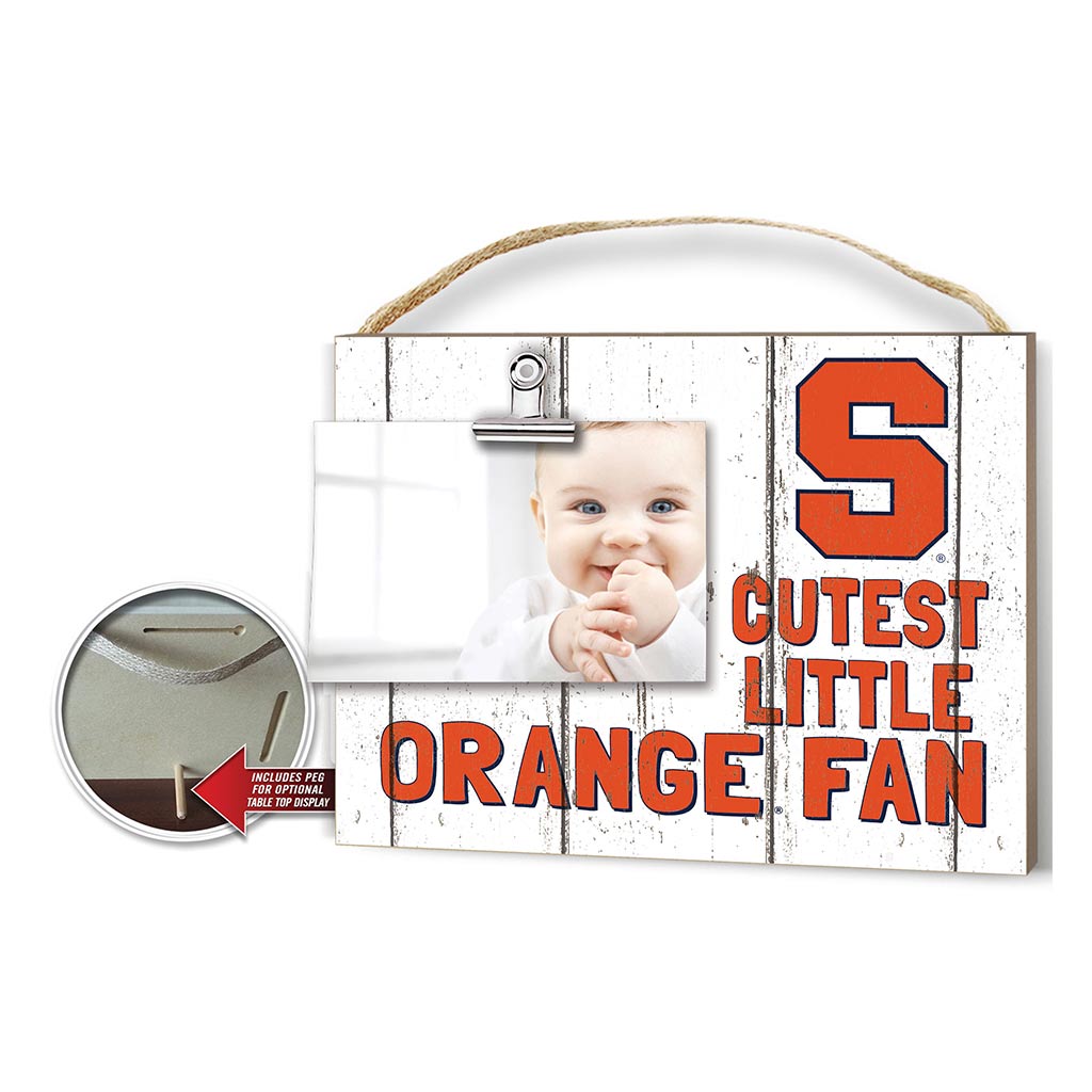 Cutest Little Weathered Logo Clip Photo Frame Syracuse Orange