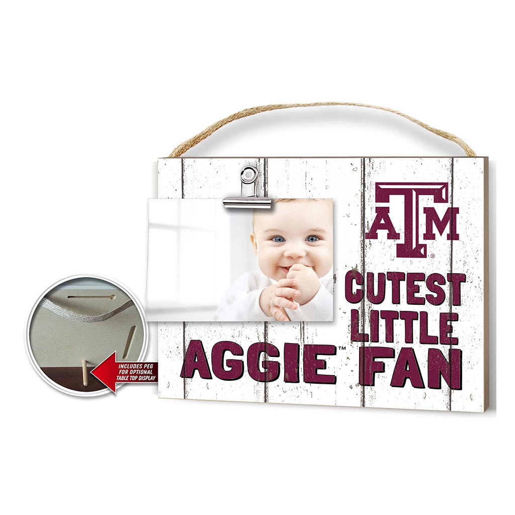 Cutest Little Weathered Logo Clip Photo Frame Texas A&M Aggies