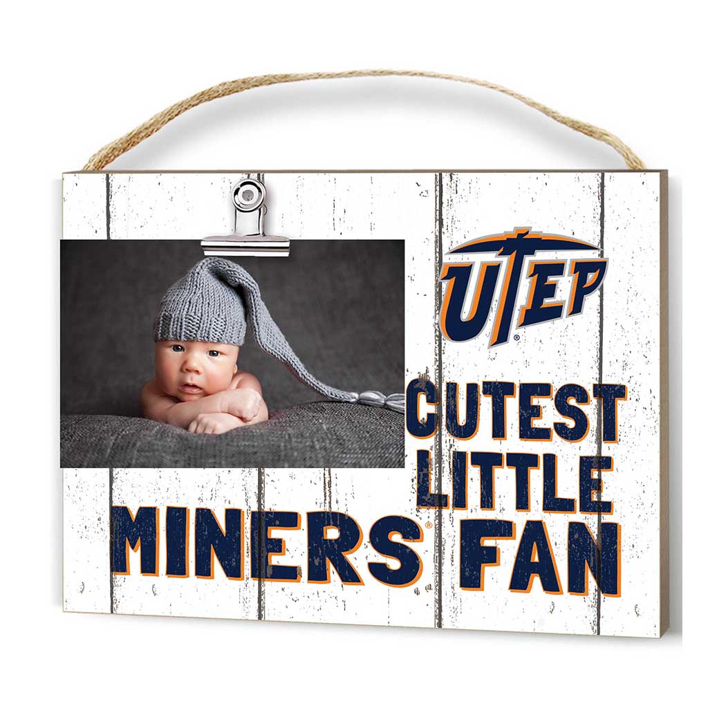 Cutest Little Weathered Clip Photo Frame Texas at El Paso Miners