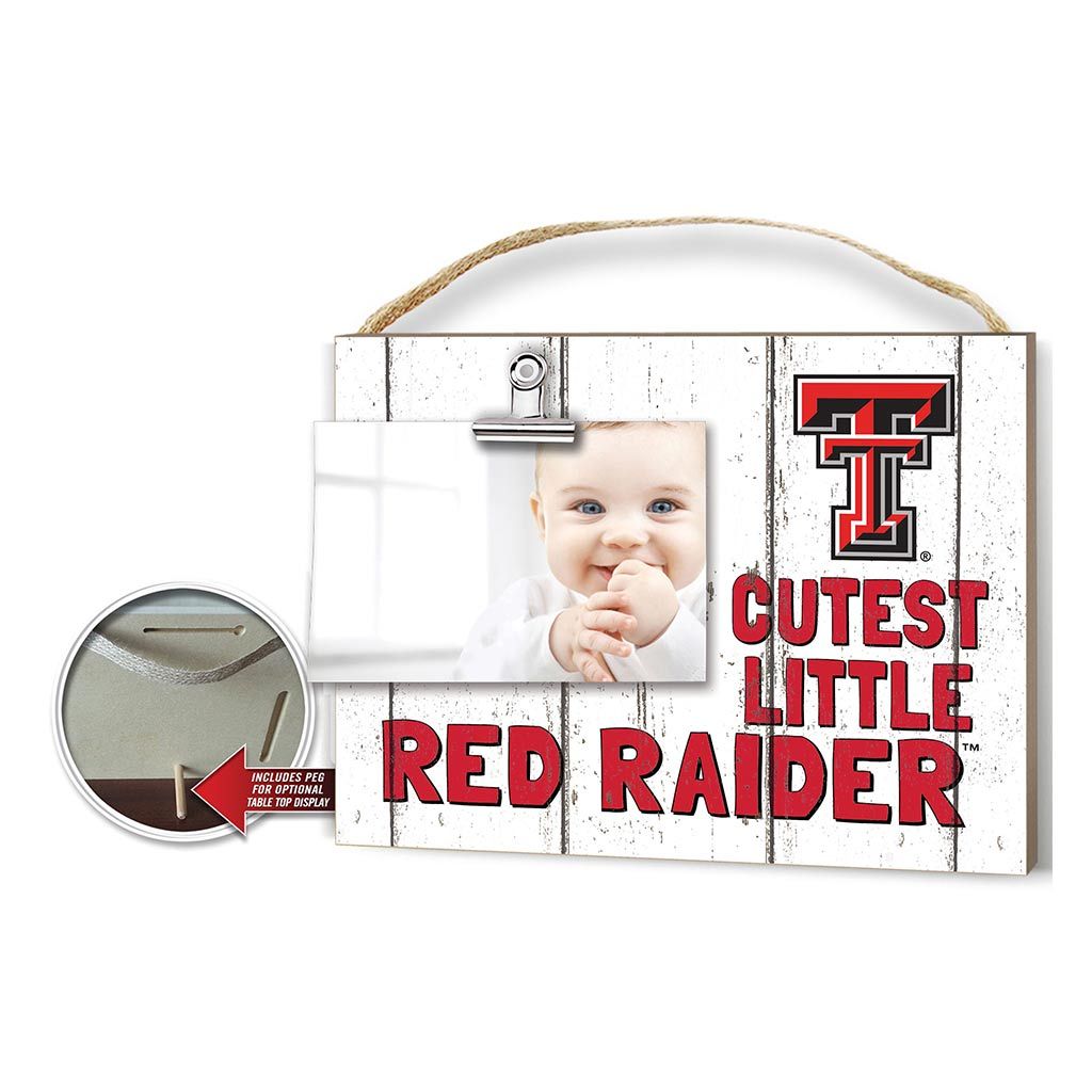 Cutest Little Wheathered Photo Frame Texas Tech Red Raiders