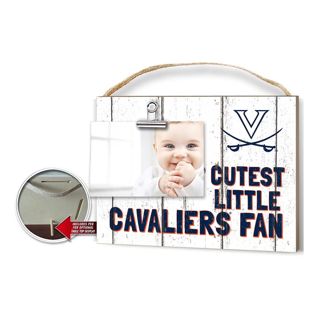 Cutest Little Wheathered Photo Frame Virginia Cavaliers