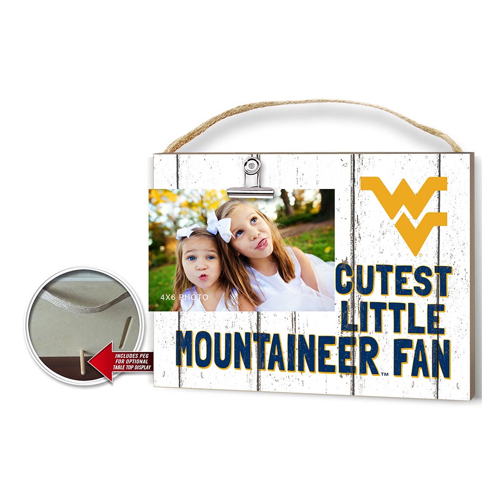 Cutest Little Wheathered Photo Frame West Virginia Mountaineers