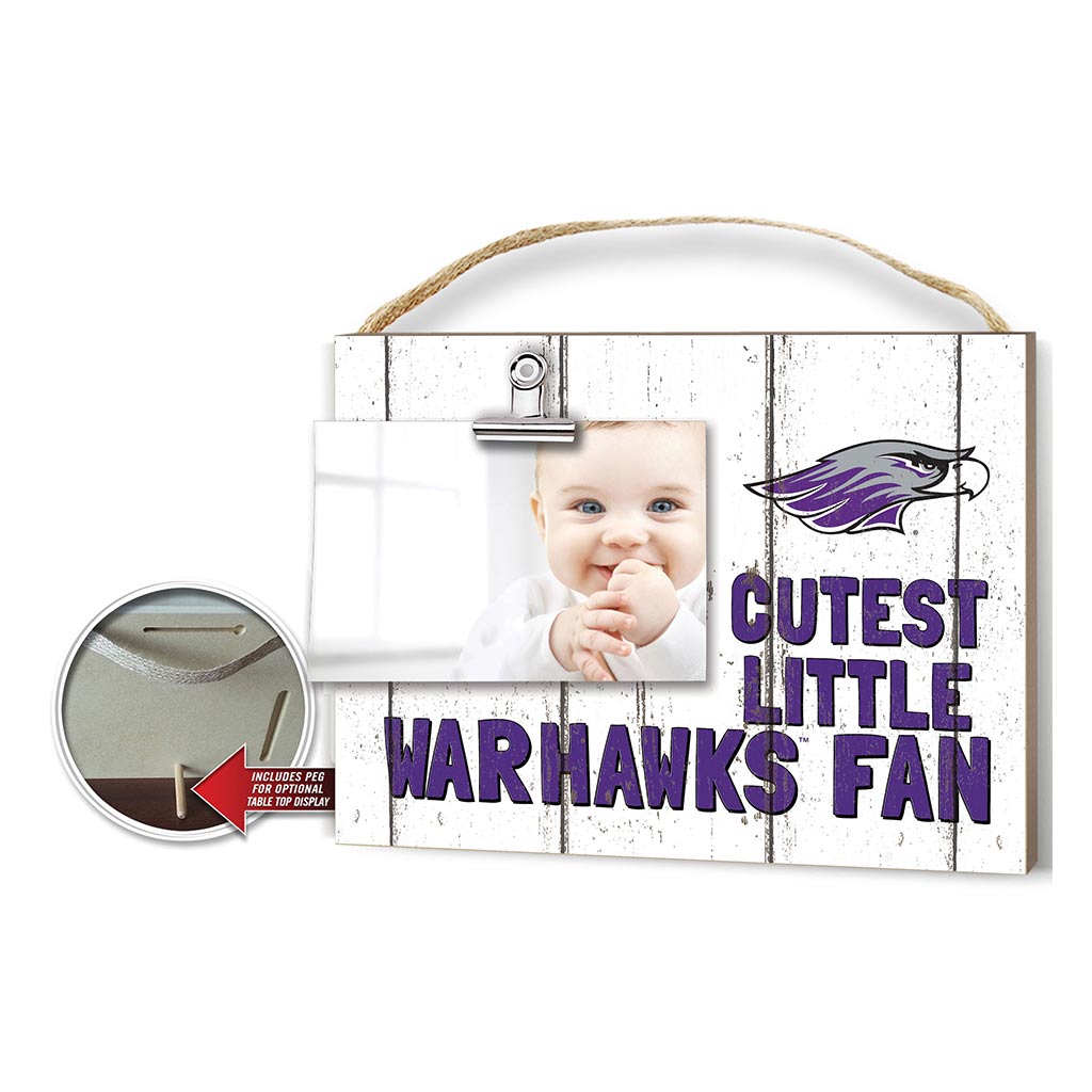 Cutest Little Weathered Logo Clip Photo Frame University of Wisconsin Whitewater Warhawks