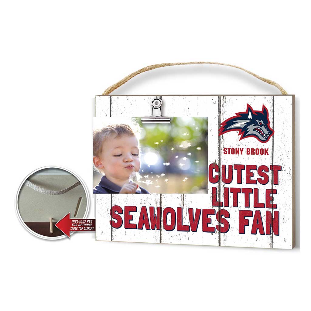 Cutest Little Weathered Logo Clip Photo Frame Stony Brook Seawolves