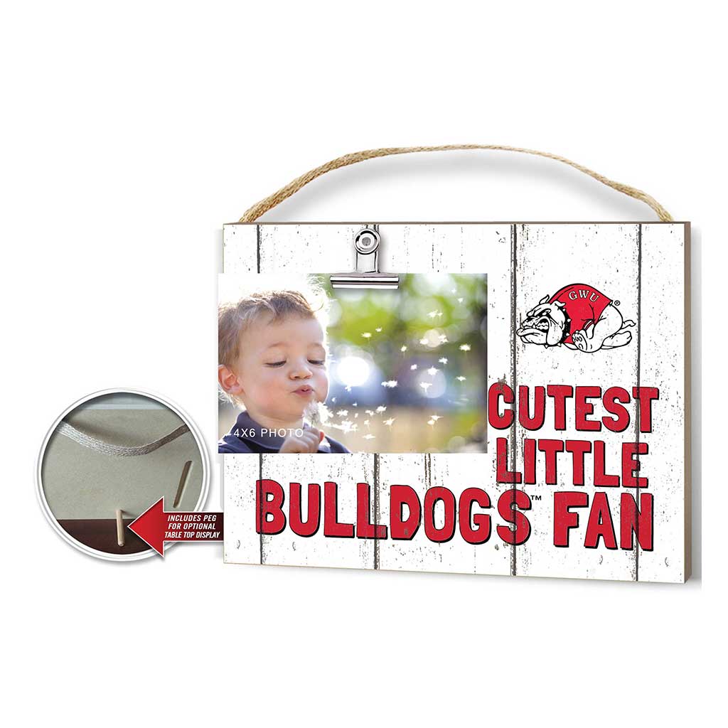 Cutest Little Weathered Logo Clip Photo Frame Gardner-Webb Runnin' Bulldogs