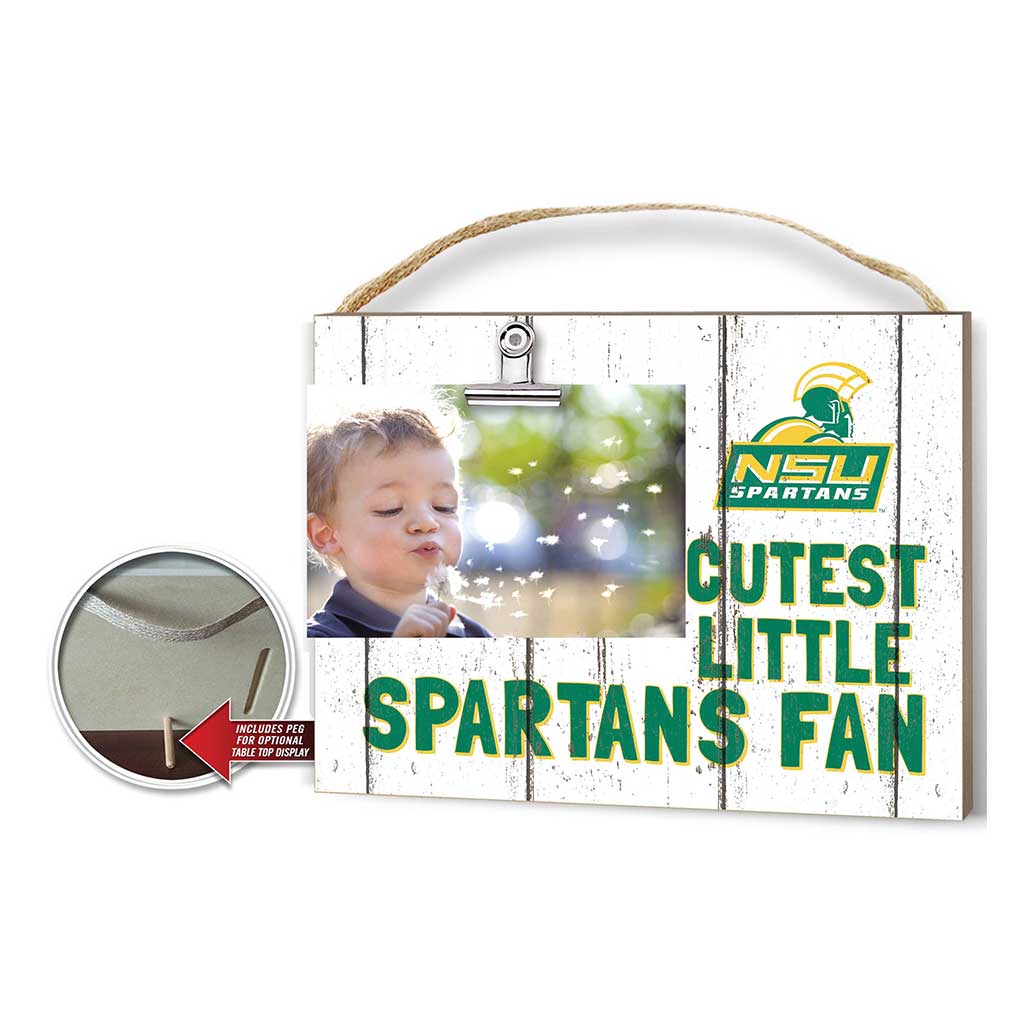 Cutest Little Weathered Logo Clip Photo Frame Norfolk State Spartans