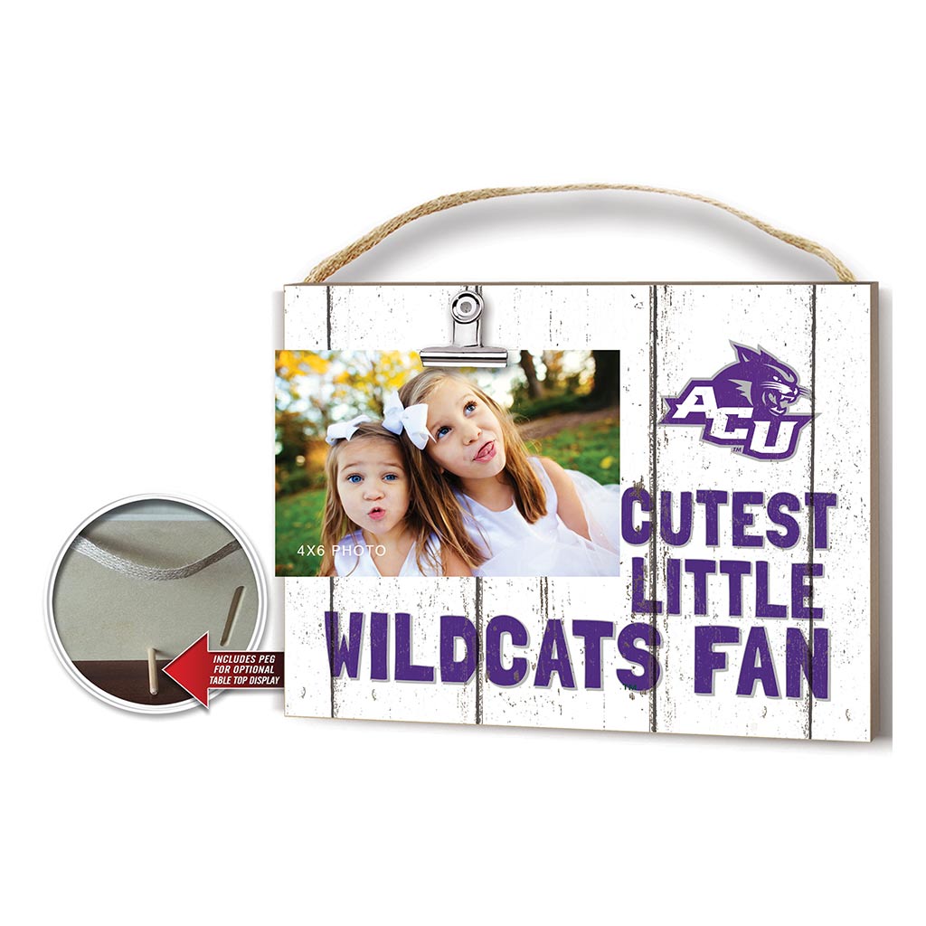 Cutest Little Weathered Logo Clip Photo Frame Abilene Christian Wildcats