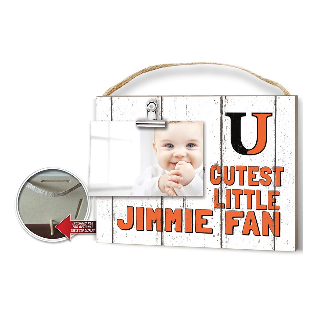 Cutest Little Weathered Logo Clip Photo Frame University of Jamestown Knight