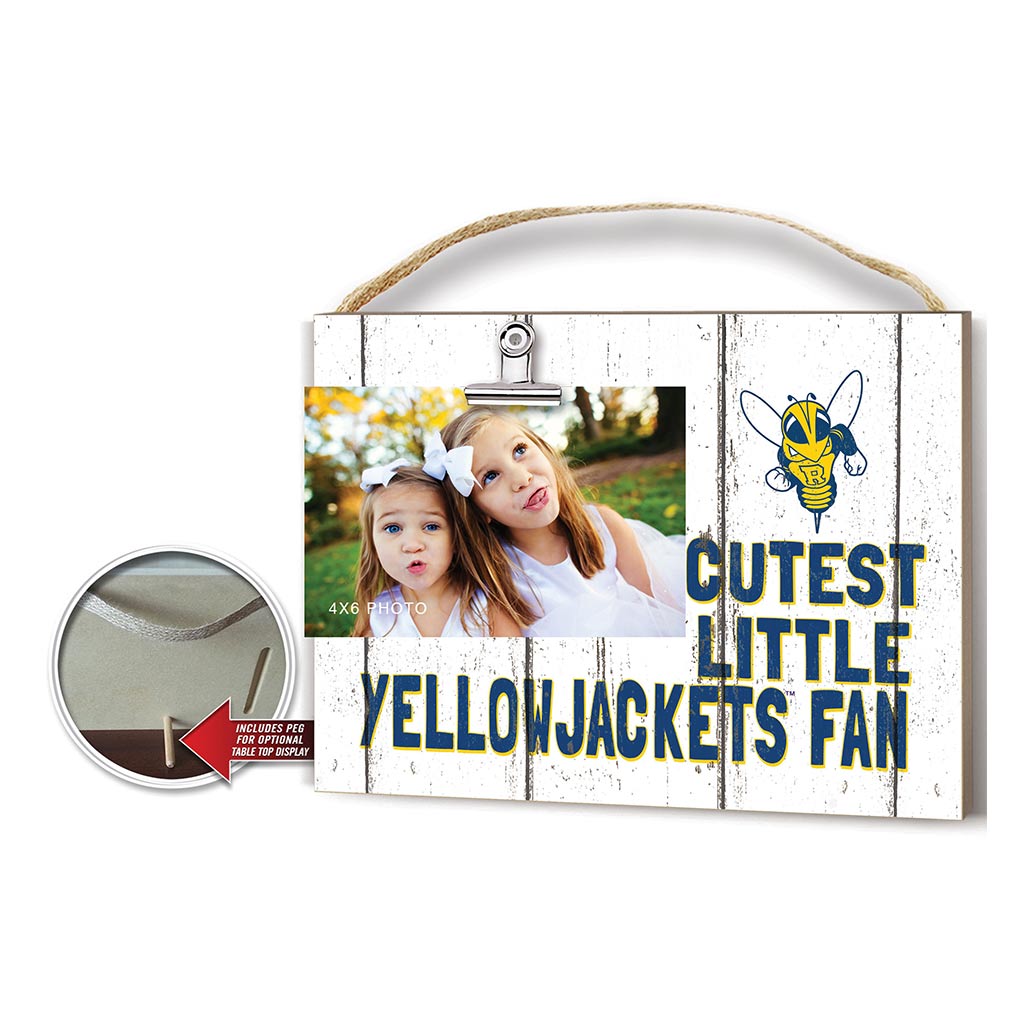 Cutest Little Weathered Logo Clip Photo Frame University of Rochester Yellowjacket