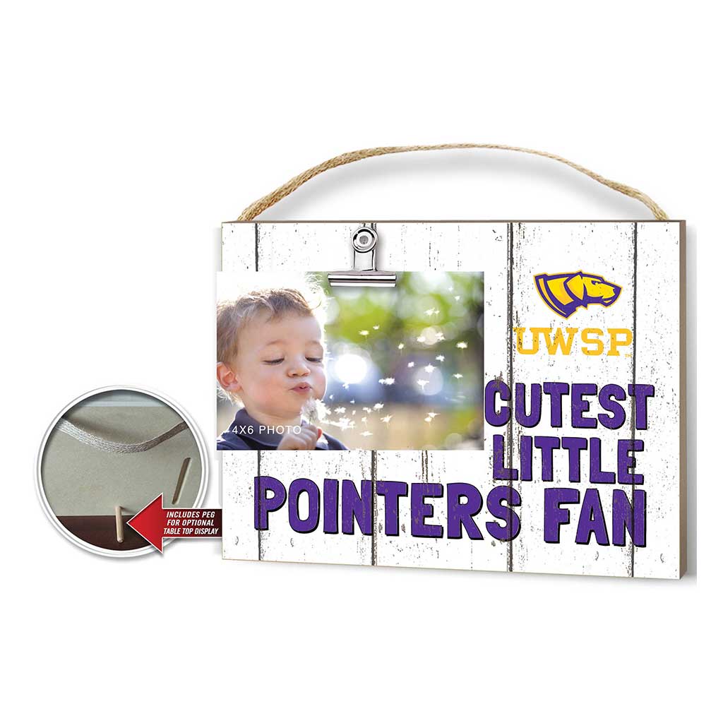 Cutest Little Weathered Logo Clip Photo Frame University of Wisconsin Steven's Point Pointers