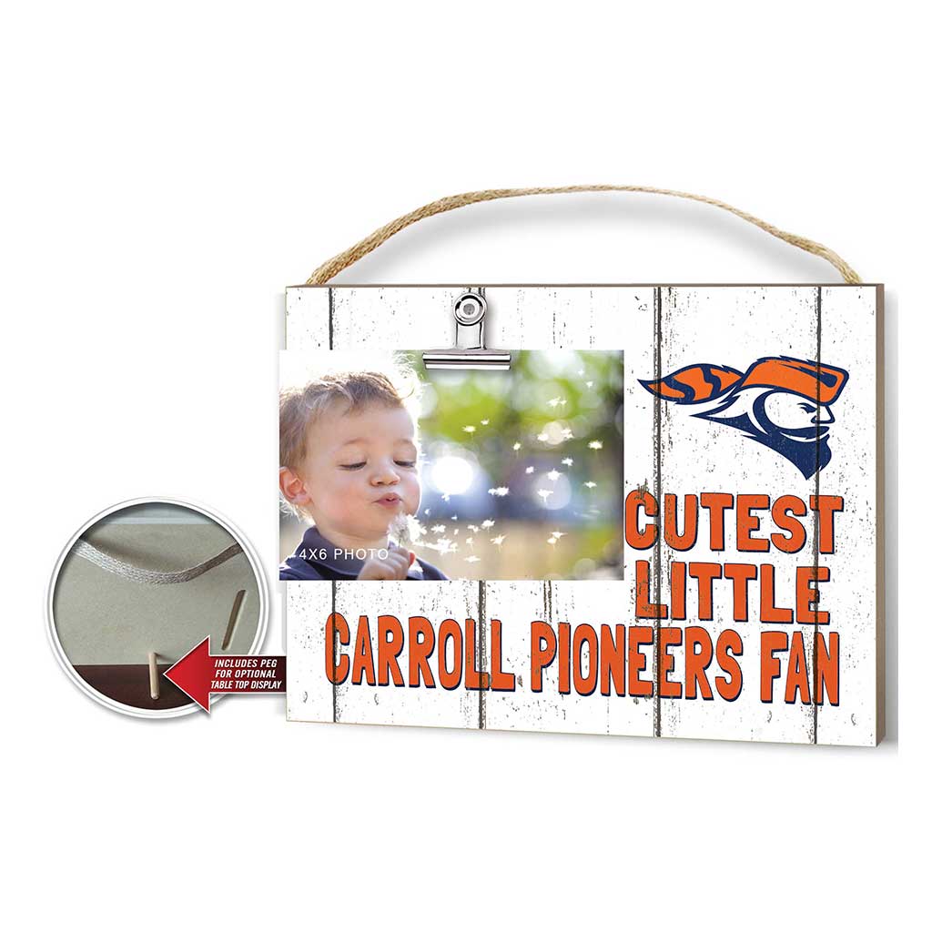 Cutest Little Weathered Logo Clip Photo Frame Carroll University PIONEERS