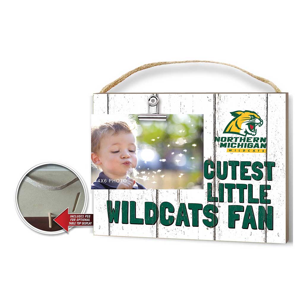 Cutest Little Weathered Logo Clip Photo Frame Northern Michigan University Wildcats