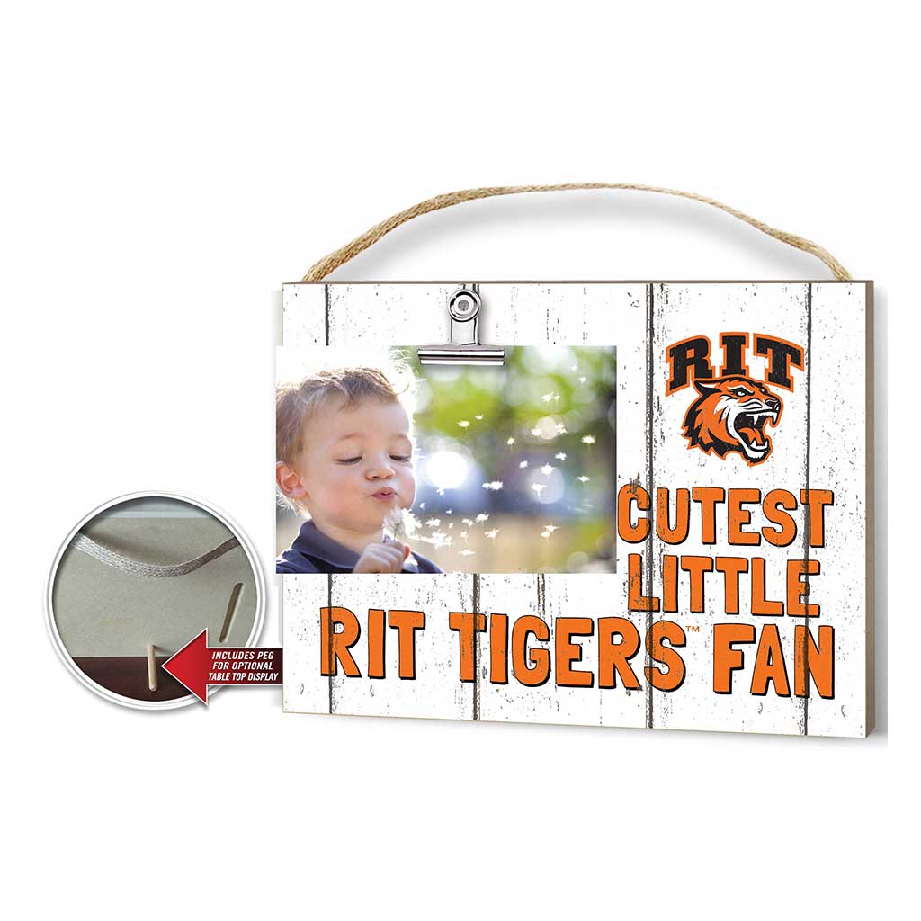 Cutest Little Weathered Logo Clip Photo Frame Rochester Institute of Technology Tigers