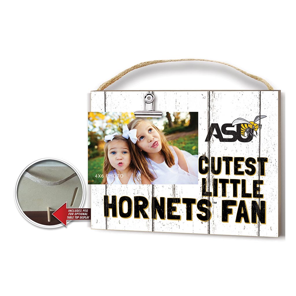 Cutest Little Weathered Logo Clip Photo Frame Alabama State HORNETS