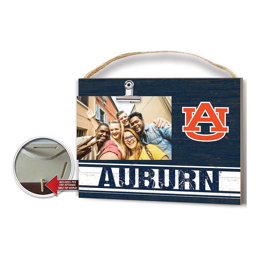 Clip It Colored Logo Photo Frame Auburn Tigers