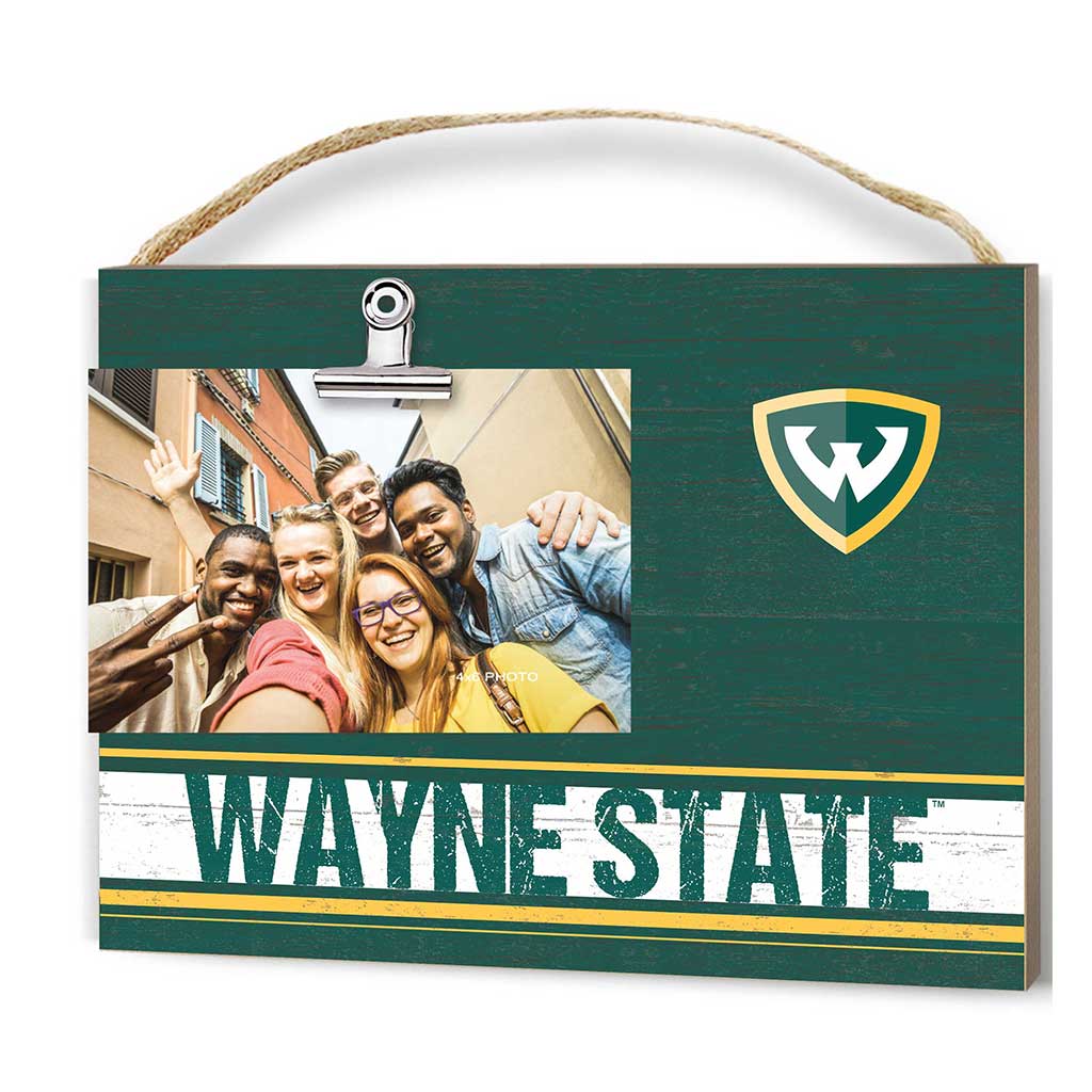 Clip It Colored Logo Photo Frame Wayne State University Warriors