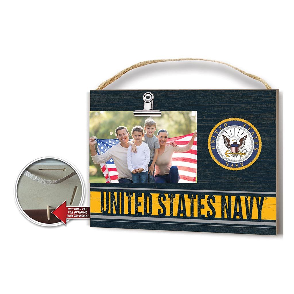 Clip It Colored Logo Photo Frame Navy