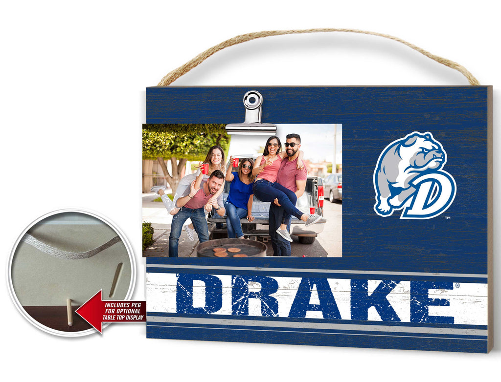 Clip It Colored Logo Photo Frame Drake Bulldogs