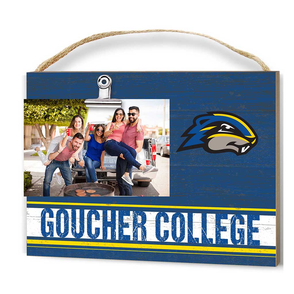 Clip It Colored Logo Photo Frame Goucher College Gophers