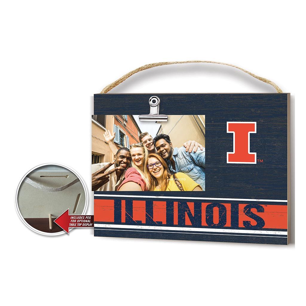 Clip It Colored Logo Photo Frame Illinois Fighting Illini
