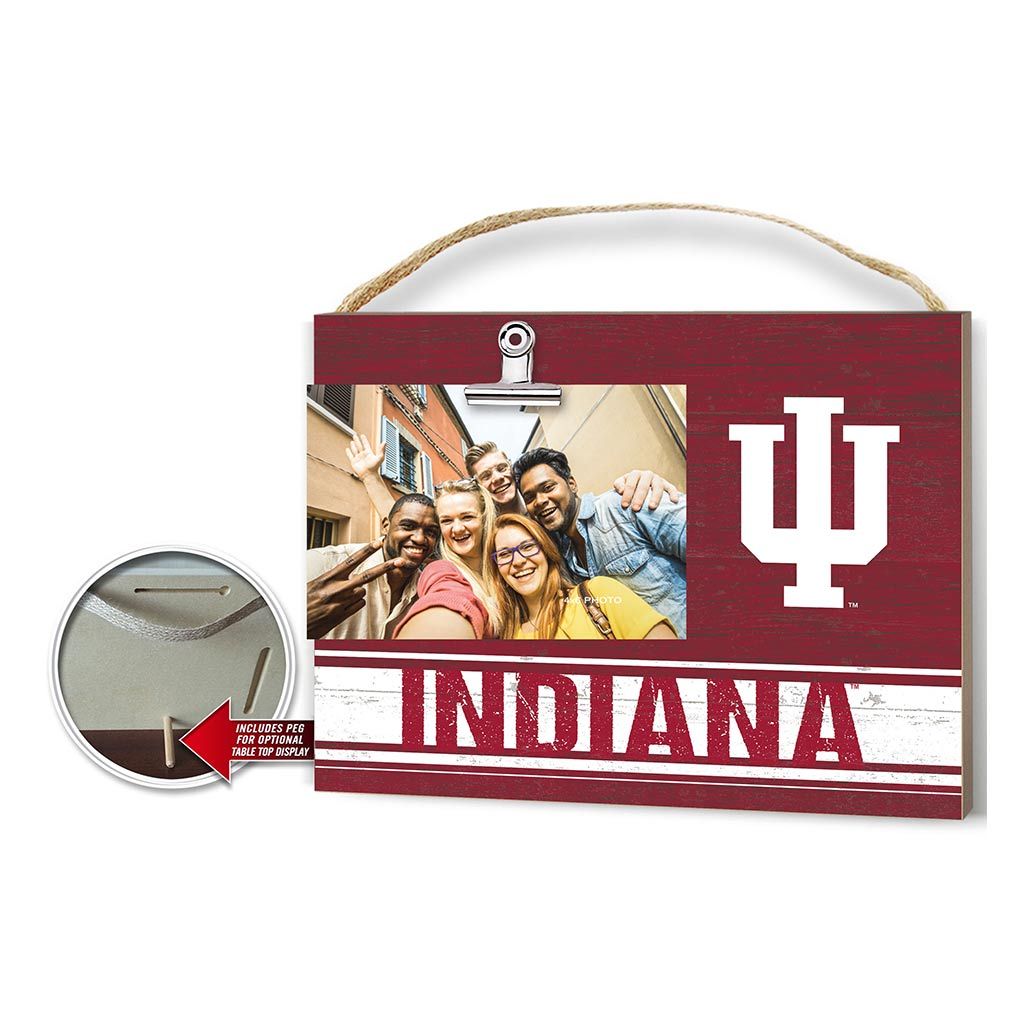 Clip It Colored Logo Photo Frame Indiana Hoosiers