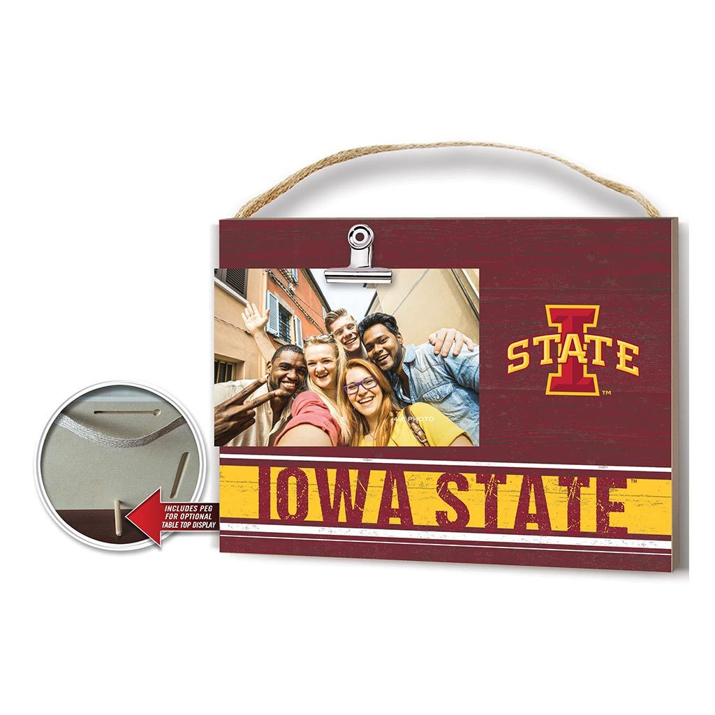 Clip It Colored Logo Photo Frame Iowa State Cyclones