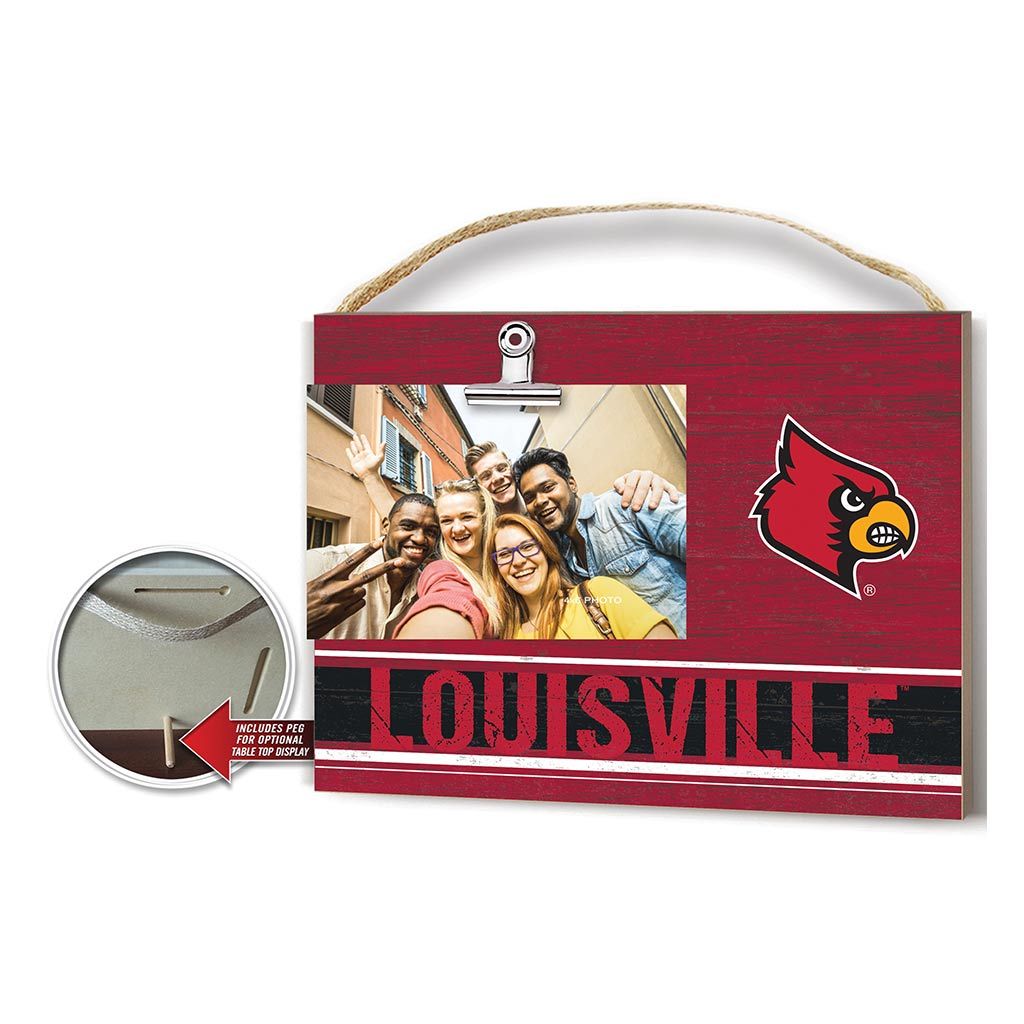 Clip It Colored Logo Photo Frame Louisville Cardinals