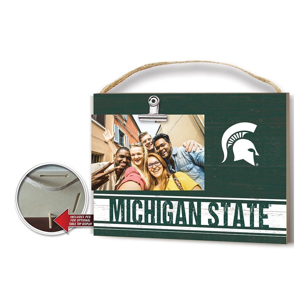 Clip It Colored Logo Photo Frame Michigan State Spartans