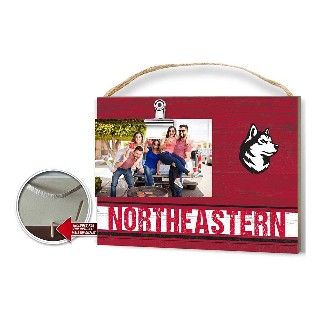 Clip It Colored Logo Photo Frame Northeastern Huskies