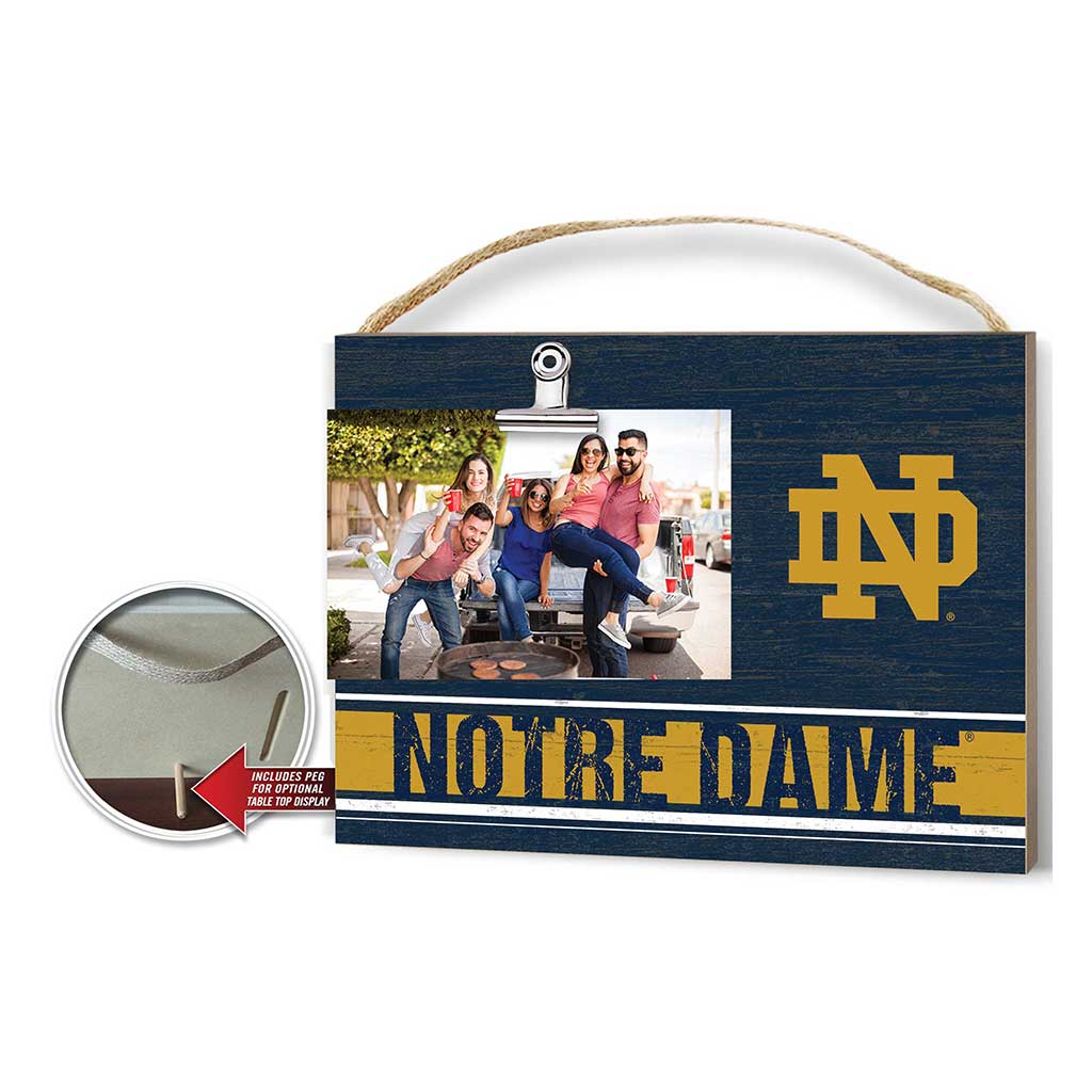 Clip It Colored Logo Photo Frame Notre Dame Fighting Irish