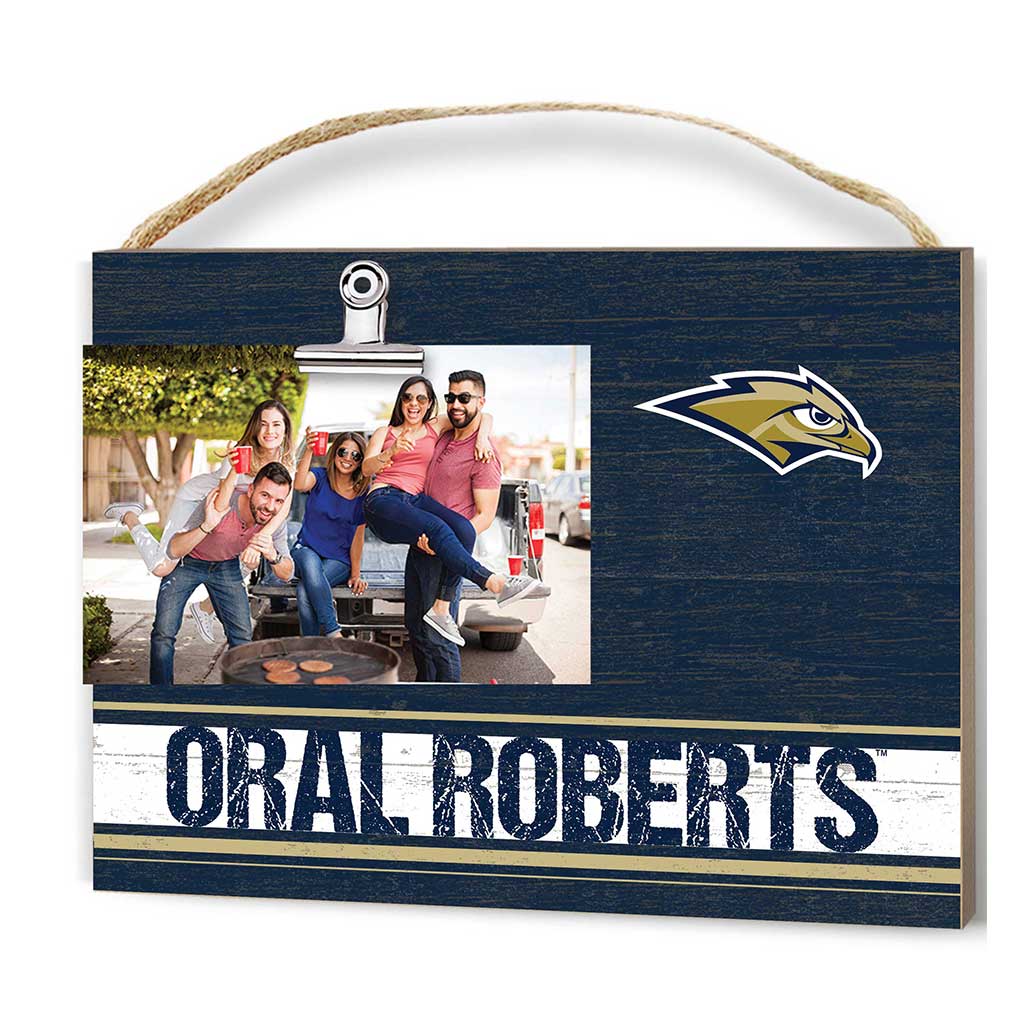 Clip It Colored Logo Photo Frame Oral Roberts Golden Eagles