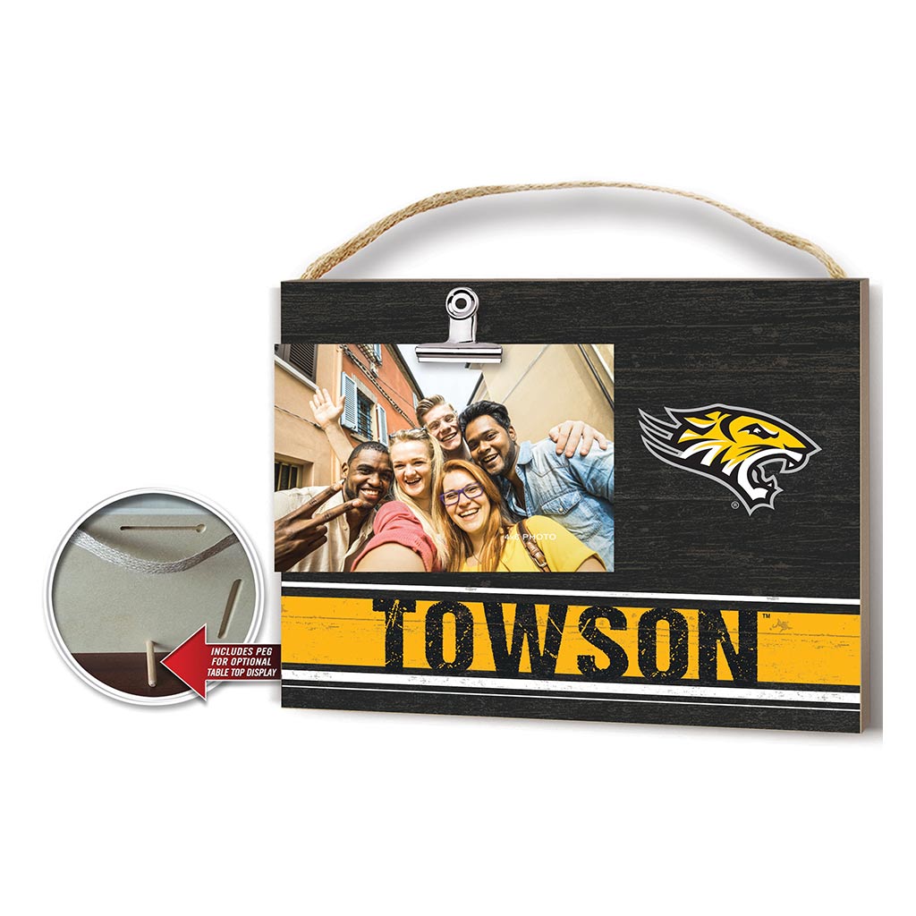 Clip It Colored Logo Photo Frame Towson University Tigers