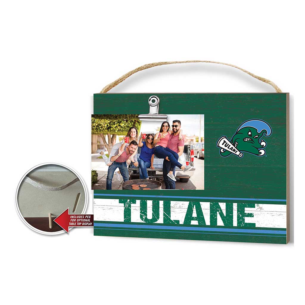 Clip It Colored Logo Photo Frame Tulane Green Wave