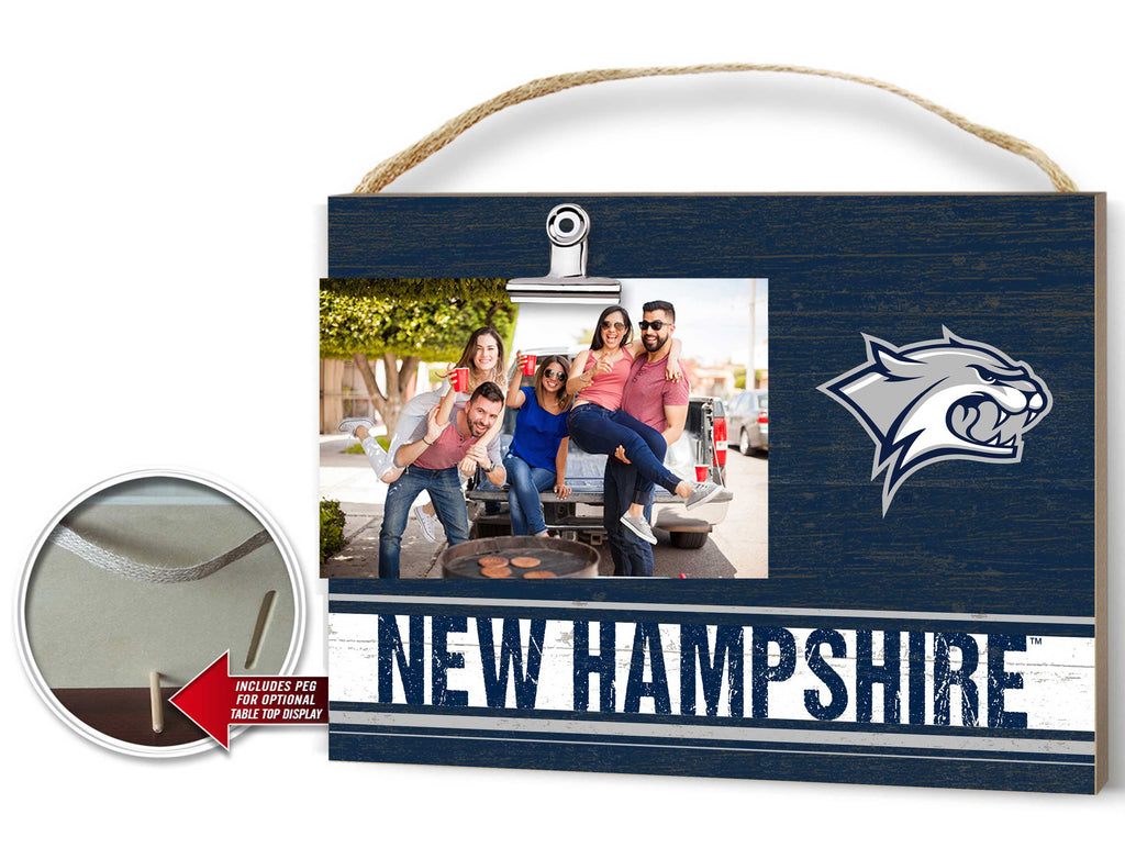 Clip It Colored Logo Photo Frame University of New Hampshire Wildcats