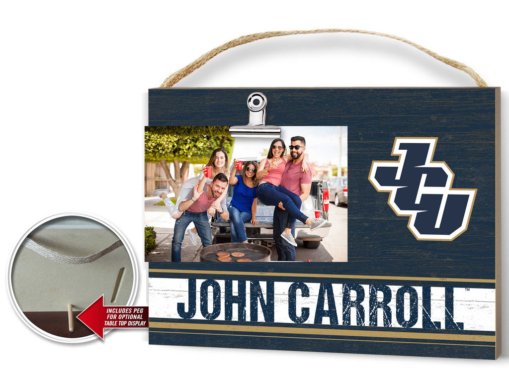 Clip It Colored Logo Photo Frame John Carroll Blue Streaks