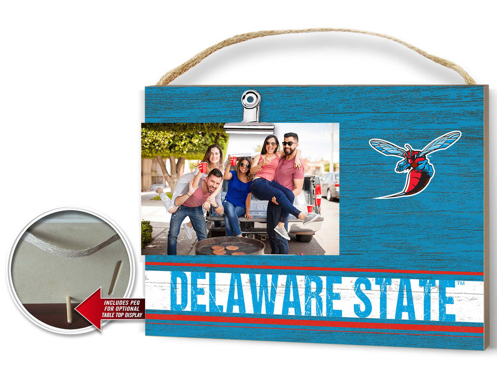 Clip It Colored Logo Photo Frame Delaware State Hornets