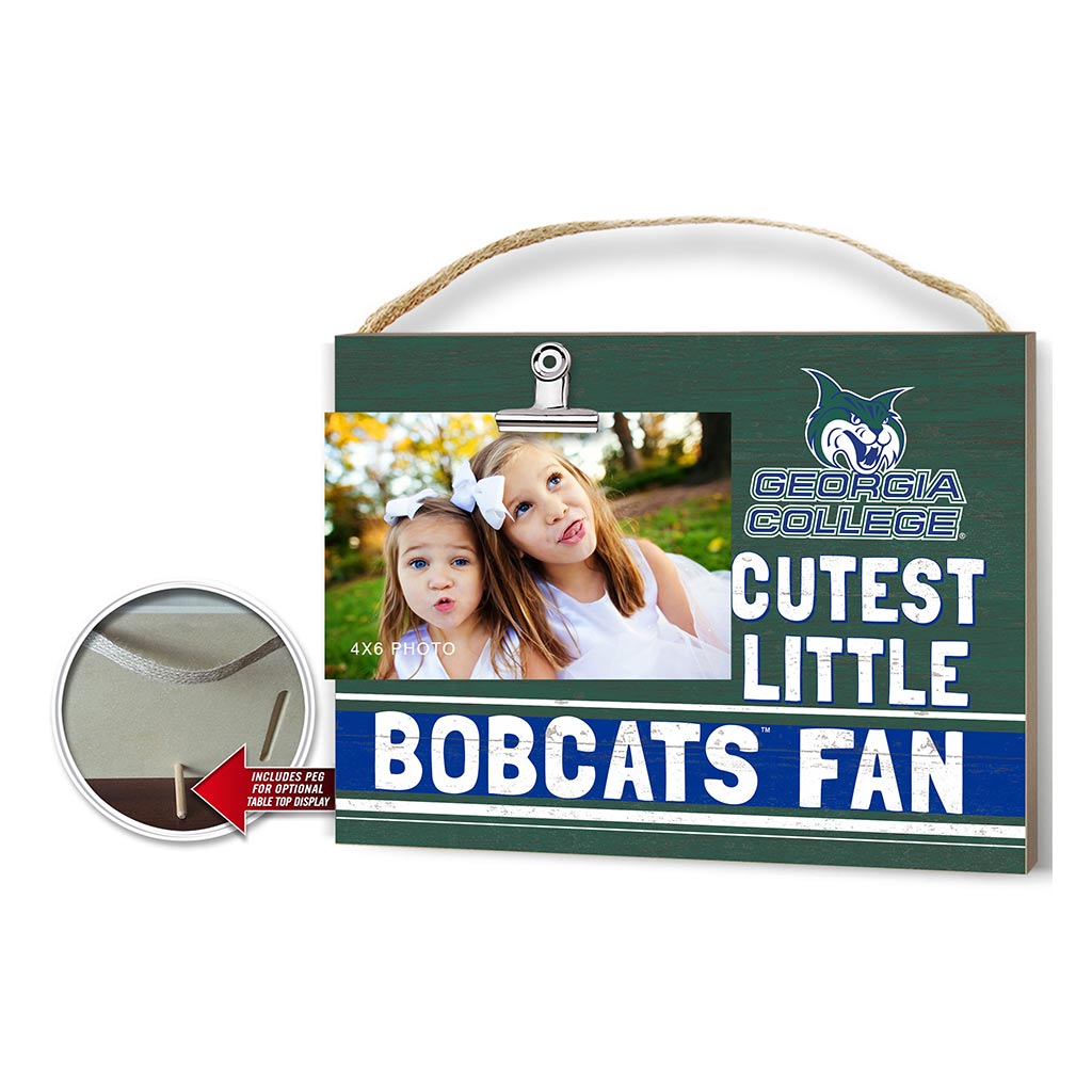 Cutest Little Team Logo Clip Photo Frame Georgia College Bobcats