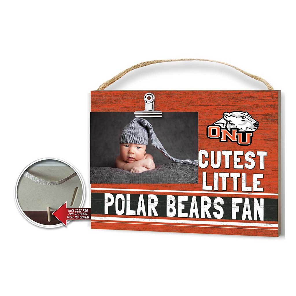 Cutest Little Team Logo Clip Photo Frame Ohio Northern University Polar Bears