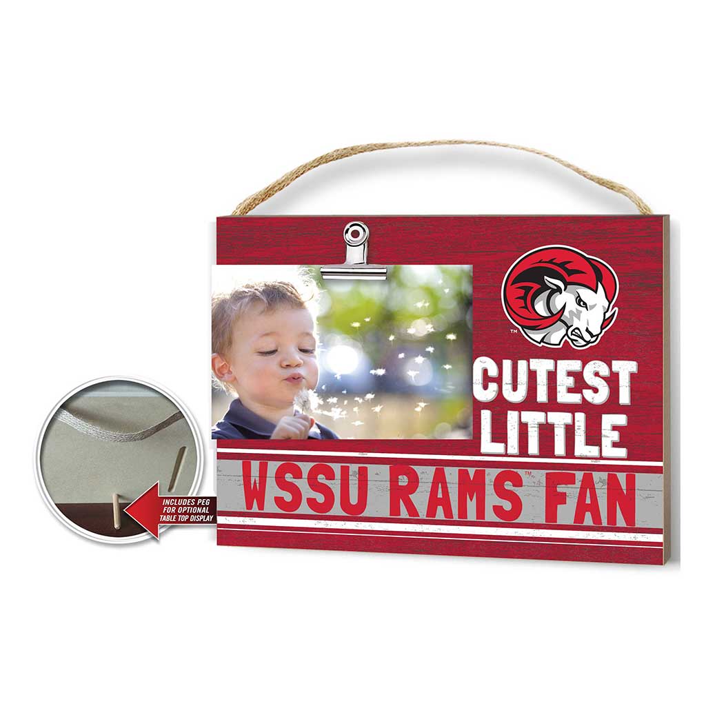 Cutest Little Team Logo Clip Photo Frame Winston-Salem State Rams