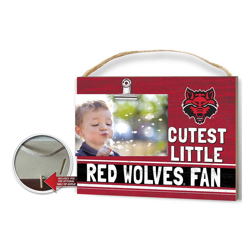 Cutest Little Team Logo Clip Photo Frame Arkansas State Red Wolves