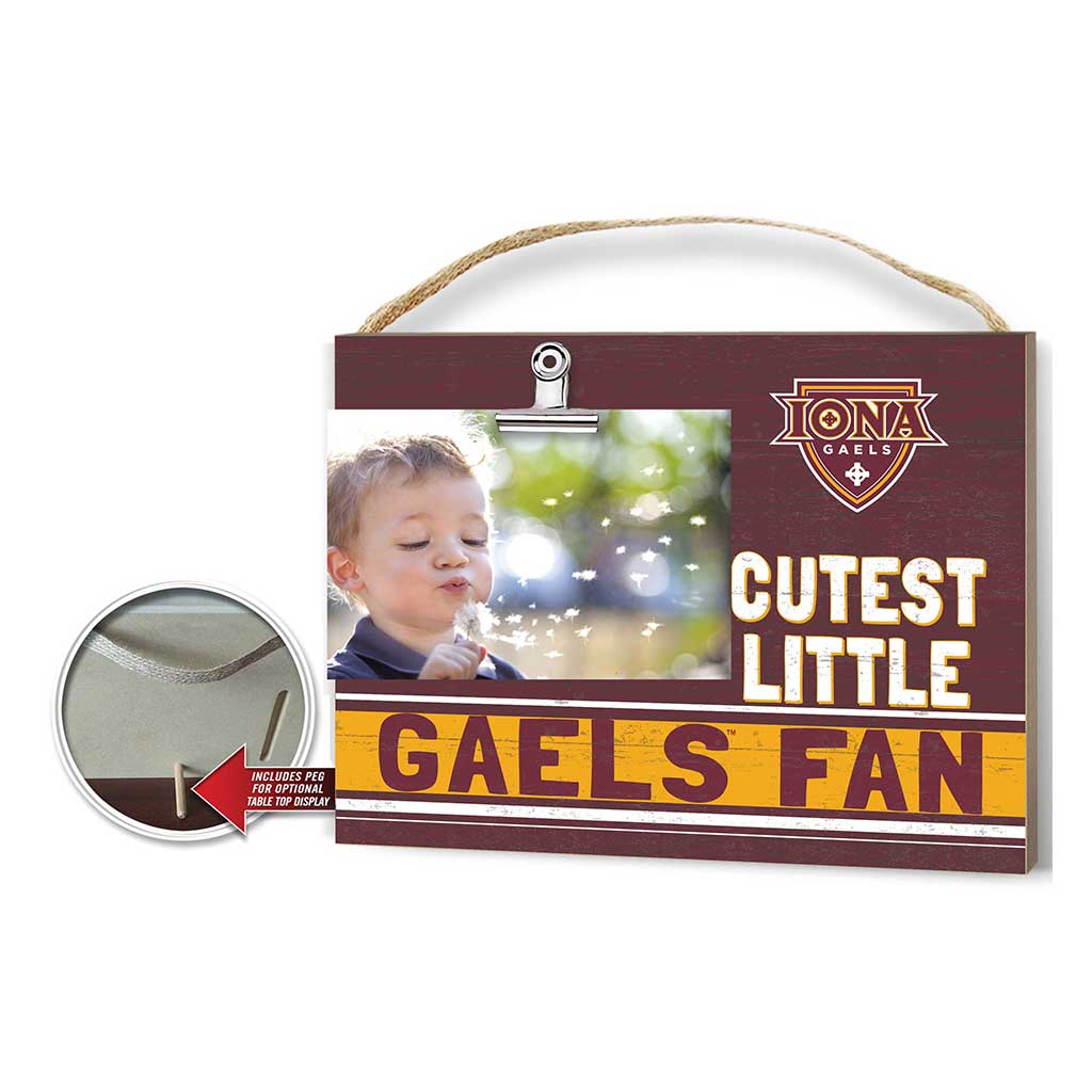 Cutest Little Team Logo Clip Photo Frame Lona College Gaels