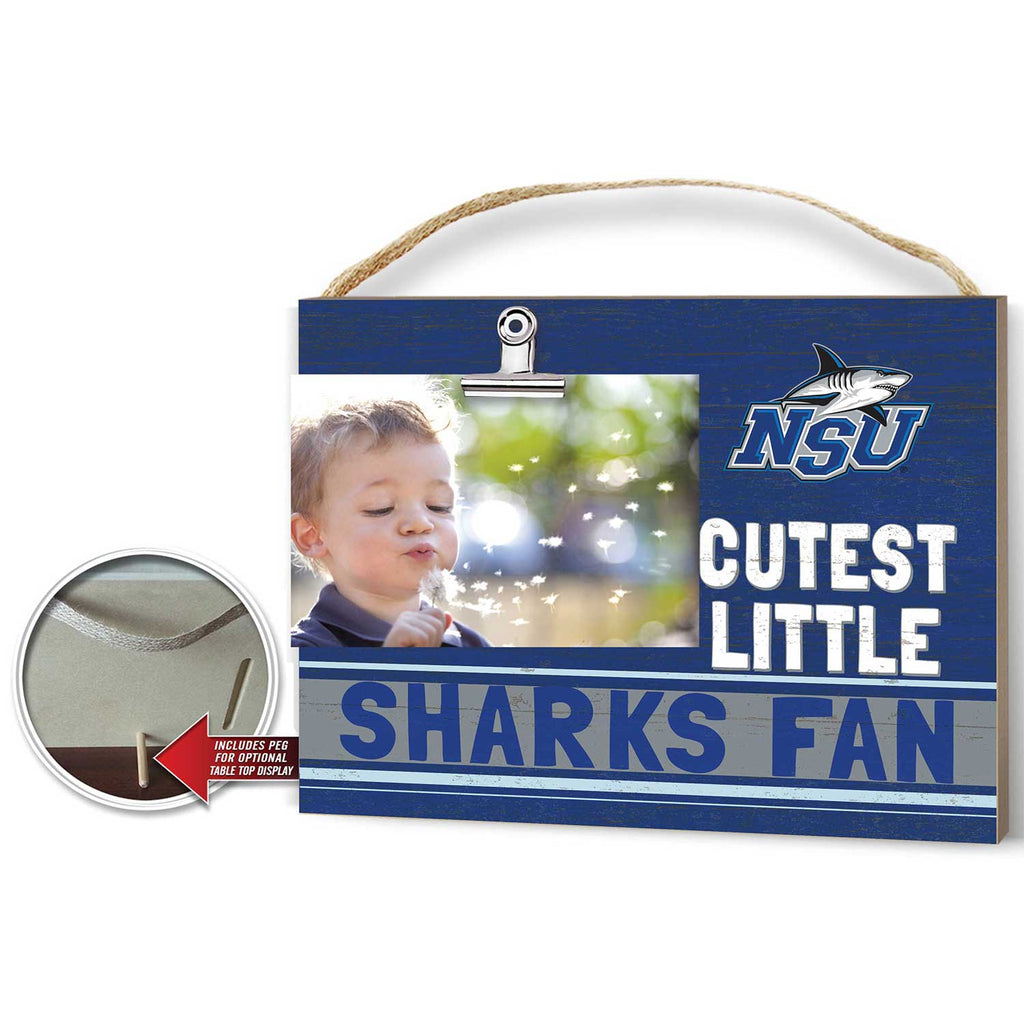 Cutest Little Team Logo Clip Photo Frame Nova Southeastern University Sharks