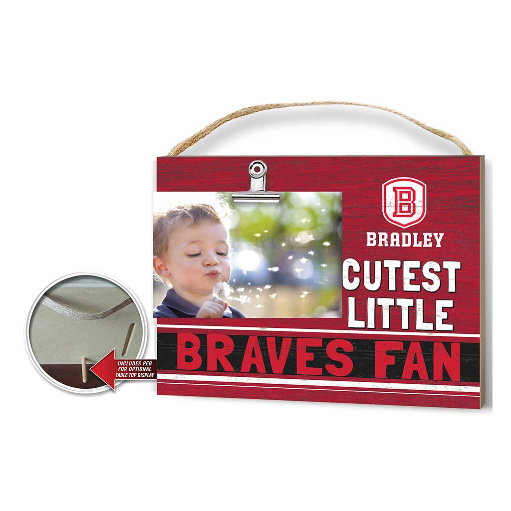 Cutest Little Team Logo Clip Photo Frame Bradley Braves