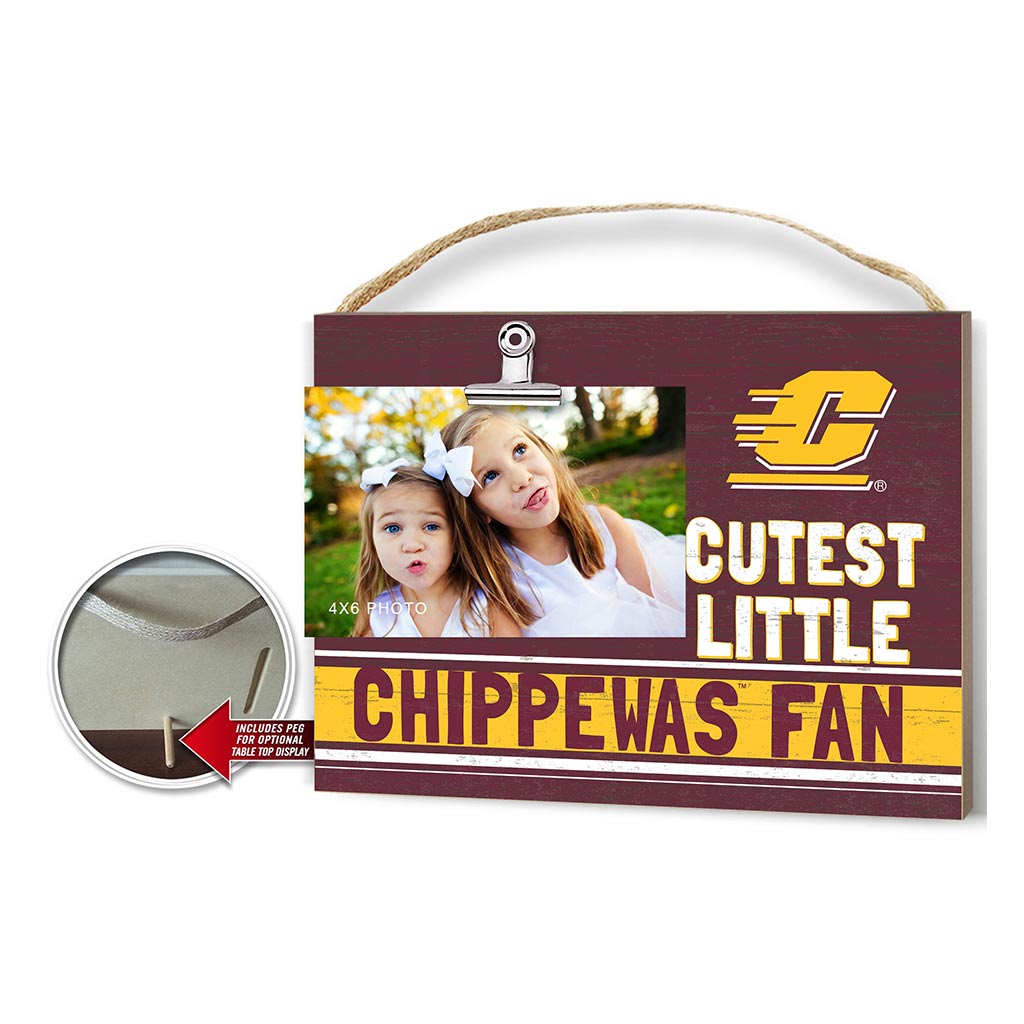 Cutest Little Team Logo Clip Photo Frame Central Michigan Chippewas