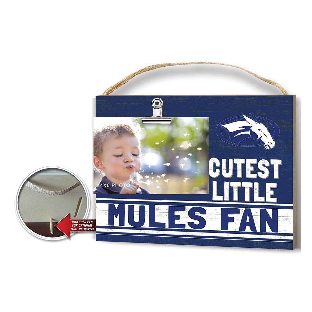Cutest Little Team Logo Clip Photo Frame Colby College White Mules