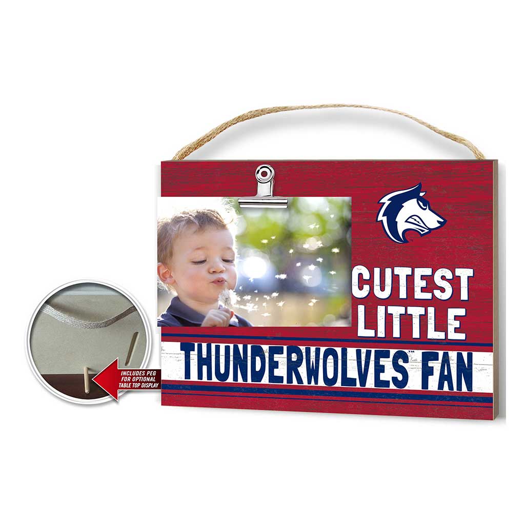 Cutest Little Team Logo Clip Photo Frame Colorado State-Pueblo Thunder Wolves