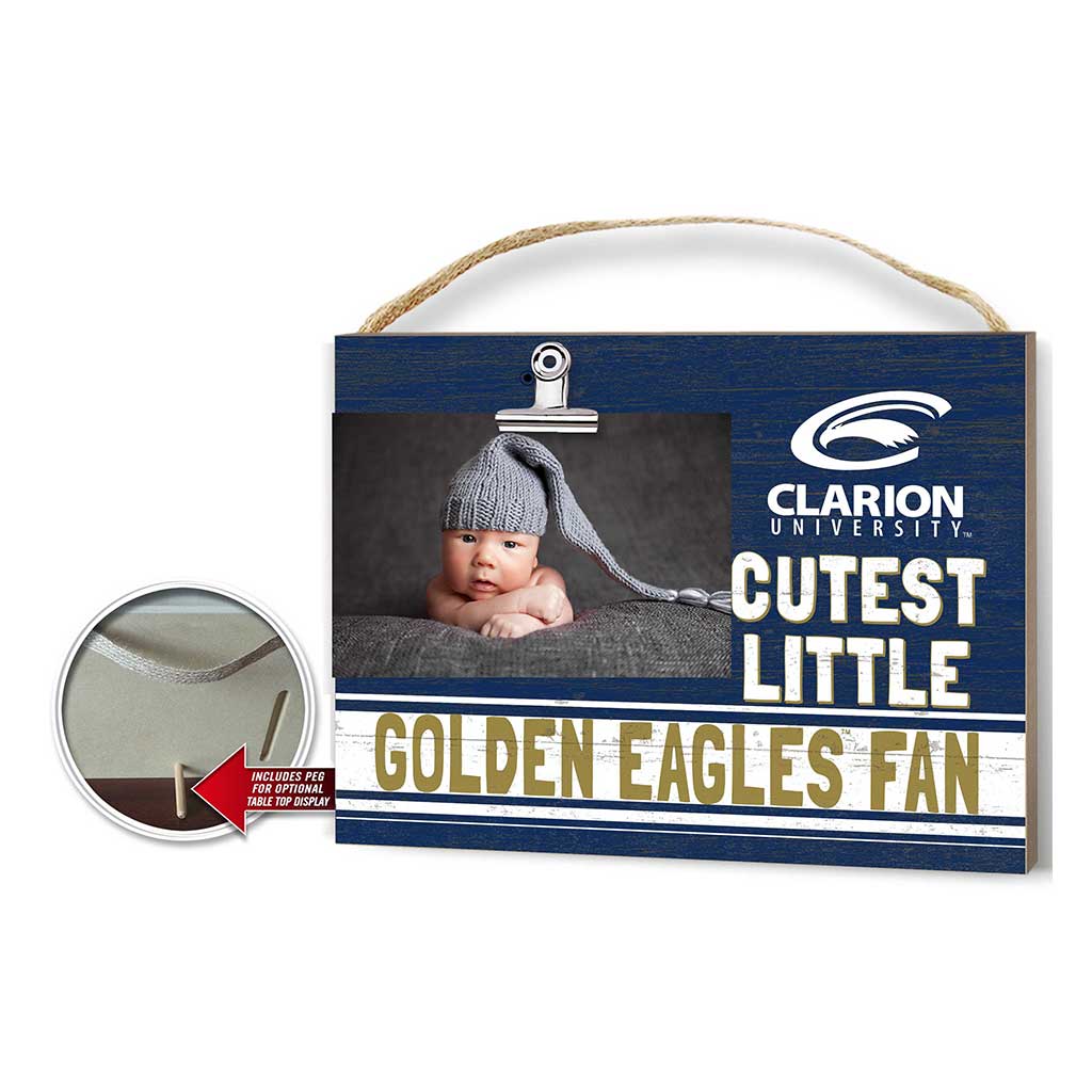 Cutest Little Team Logo Clip Photo Frame Clarion University Eagles