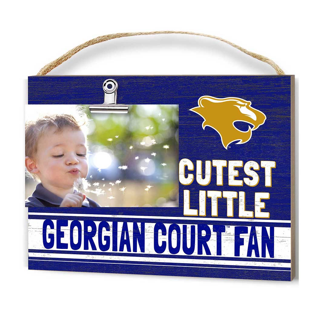 Cutest Little Team Logo Clip Photo Frame Georgian Court University Lions